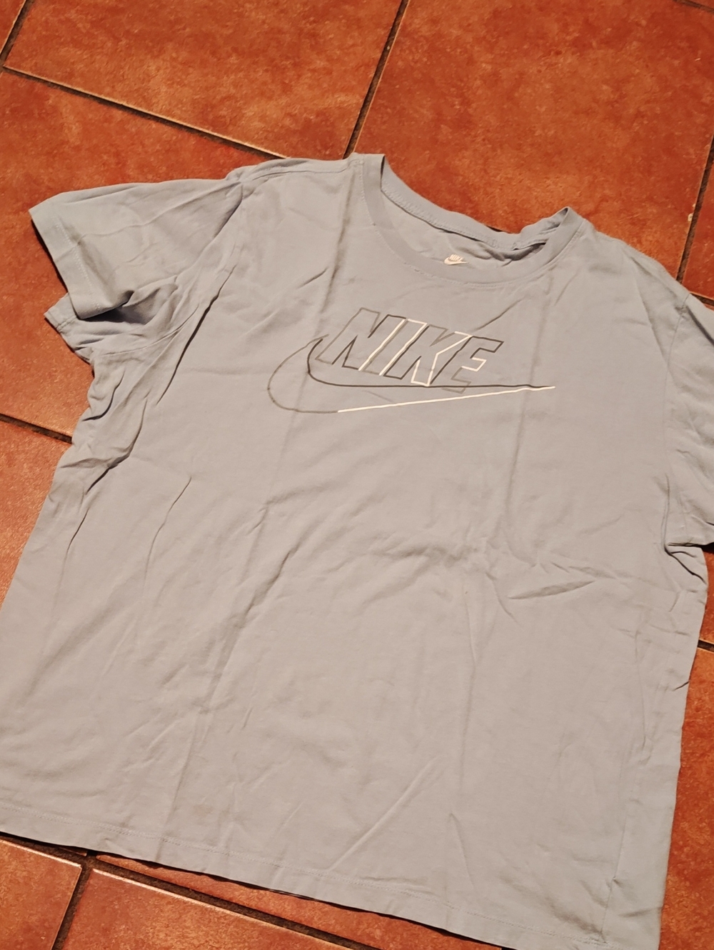 Nike Men's Light Blue Logo T-Shirt